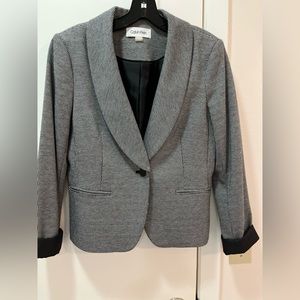 Calvin Klein checkered blazer
